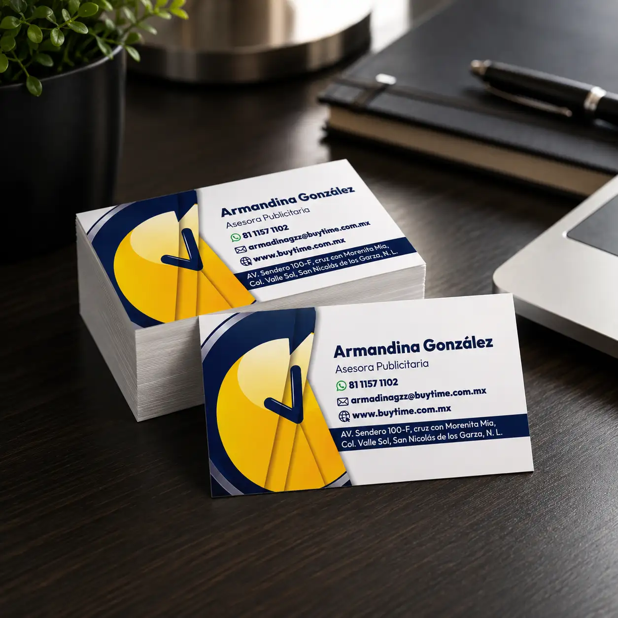 Tarjetas laminado mate